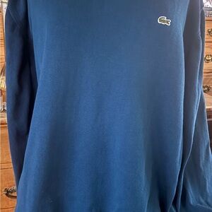 Lacoste Blue Regular Fit V Neck Sweater